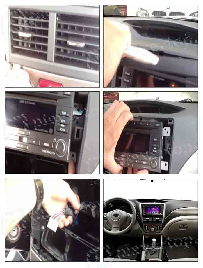 branchement autoradio subaru forester 2008